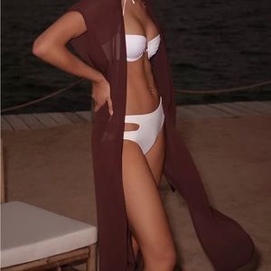 Anthropologie Sheer Kimono Coverup